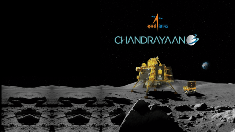 Спускаемый модуль и луноход экспедиции «Чандраян-3», концепт / © ISRO