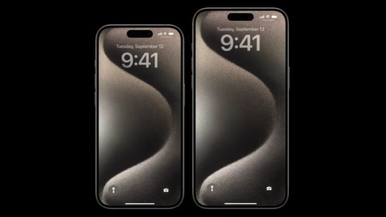 iPhone 15 Pro получил диагональ экрана равную 6,1 дюйма, а iPhone 15 Pro Max — 6,7 дюйма / © Apple