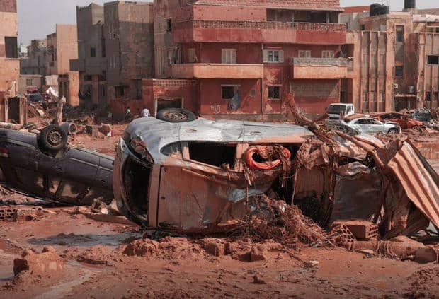 Последствия наводнения, вызванного ураганом «Даниэль» в Ливии / © AA / picture alliance