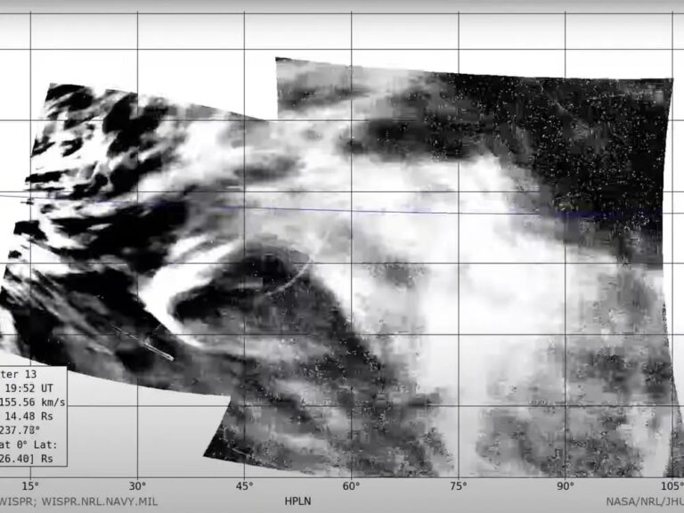 Зонд «Паркер» пролетает сквозь корональный выброс массы / © Johns Hopkins Applied Physics Laboratory