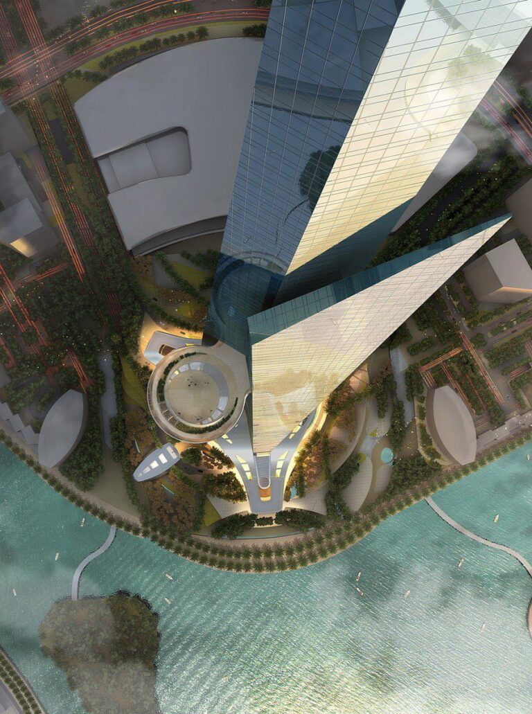 Концепт километровой башни Jeddah Tower / © JEC 