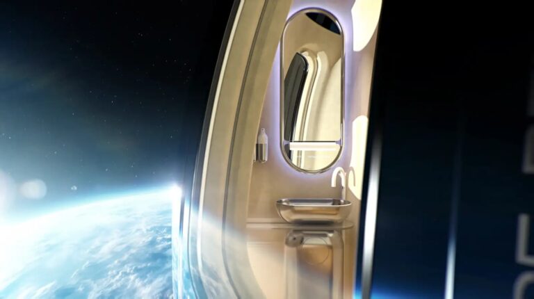 Туалет на борту капсулы «Нептун» / © Space Perspective
