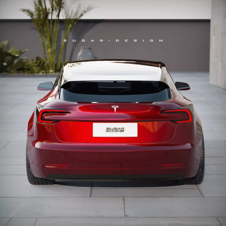 Рендер Tesla Model 3GT / © SugarDesign_1 