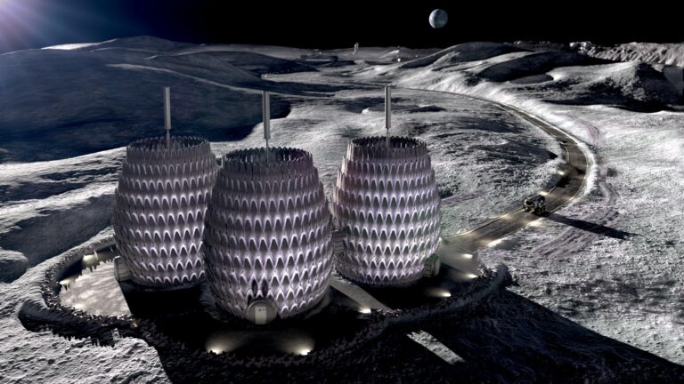 Возможный внешний вид лунных домов / © ICON