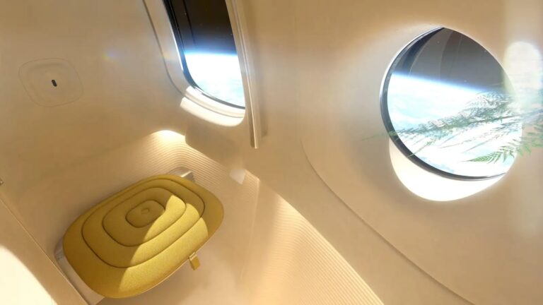 Туалет на борту капсулы «Нептун» / © Space Perspective