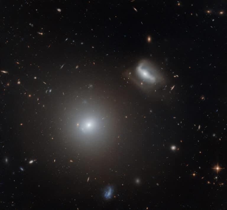 Галактики NGC 3558 и LEDA 83465 / © ESA / Hubble & NASA, M. West