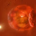 Астрономы впервые увидели излучение от столкновения двух планет