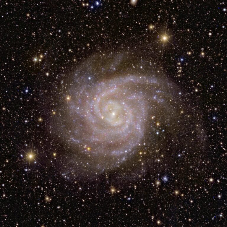 Спиральная галактика IC 342 в созвездии Жирафа / © ESA