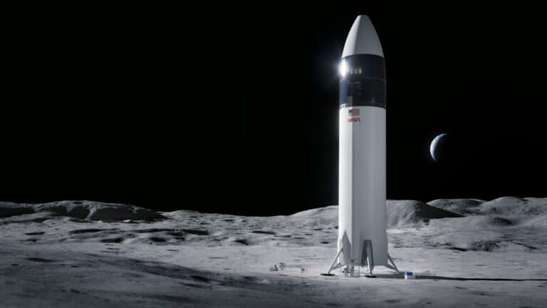 Starship на Луне / © SpaceX