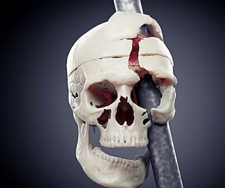 Реконструкция черепа Финеаса Гейджа / © Cicero Moraes