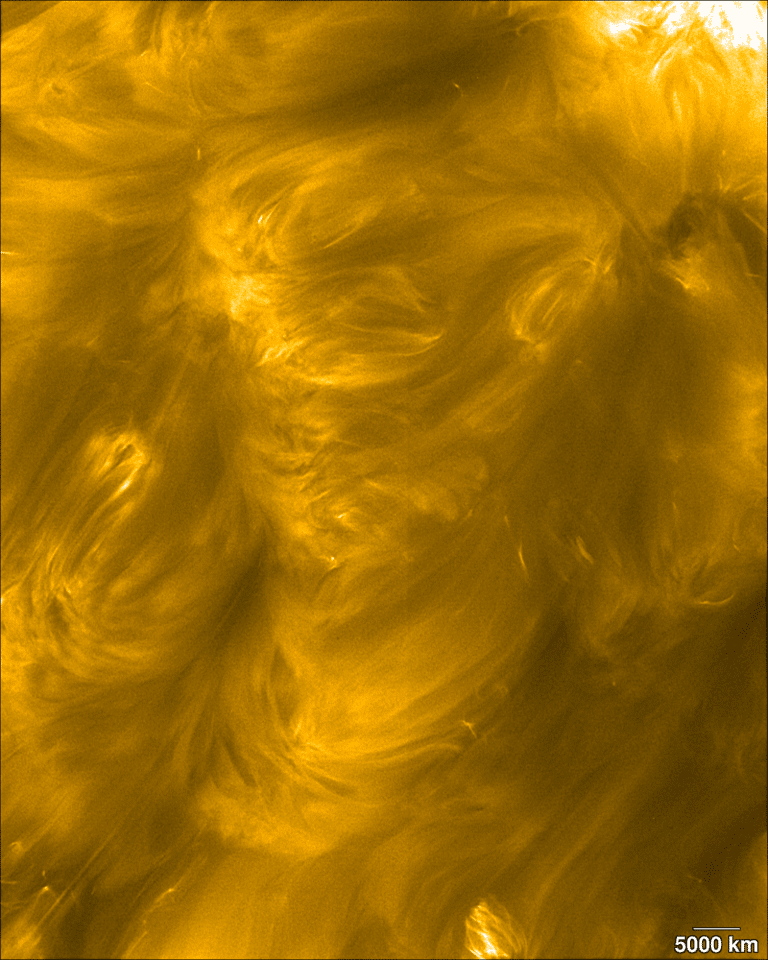 Солнце крупным планом. Снимок, полученный Solar Orbiter  / © ESA