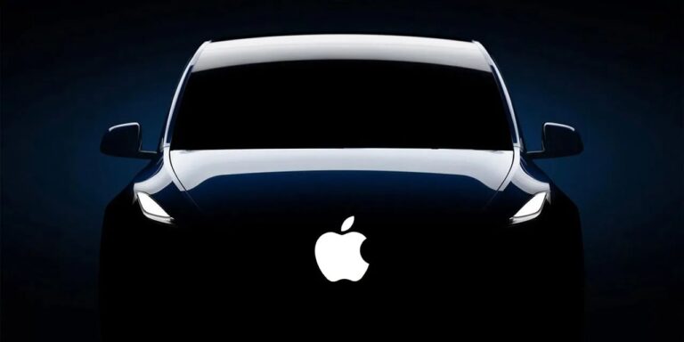 Неофициальное изображение силуэта электромобиля Apple / © electrek