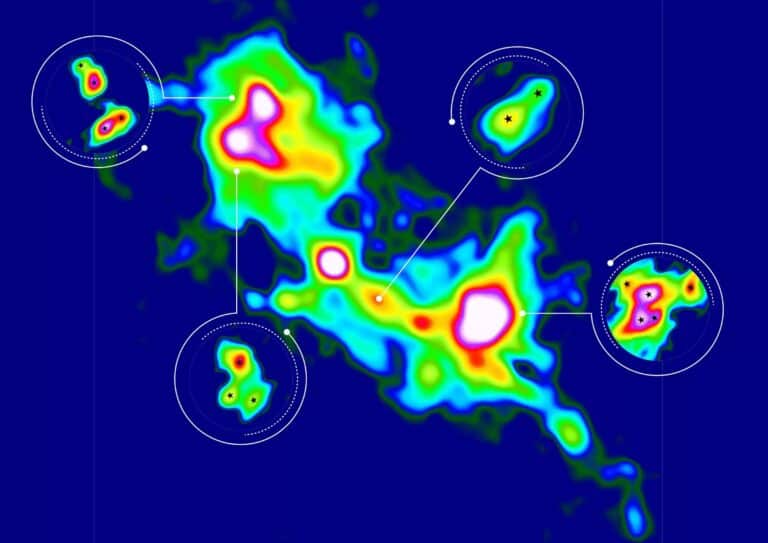 Астрономы впервые рассмотрели молекулярное облако, где формируются системы из двух, трех и даже пяти звезд