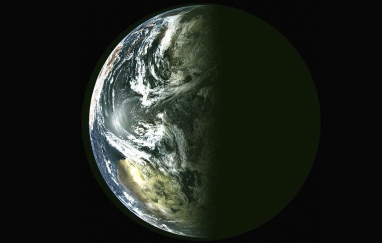 Снимок Земли, сделанный спутником «Арктика-М» / © «Роскосмос»
