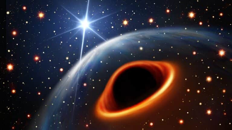 Пульсар и черная дыра