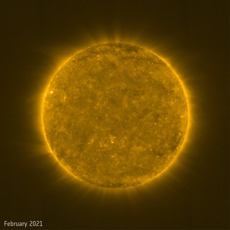 Солнечная активность в феврале 2021 года / © ESA & NASA / Solar Orbiter / EUI Team After ESA & NASA / Solar Orbiter / EUI Team