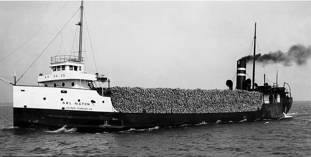 Сухогруз «Арлингтон» / © Great Lakes Shipwreck Historical Society