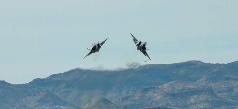 Два многофункционального истребителя-бомбардировщика F-35 Lightning II / © U.S. AIR FORCE