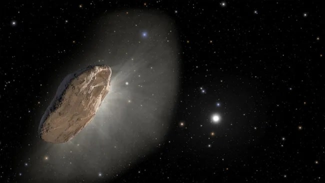 Межзвездный объект 1I/Оумуамуа в представлении художника / © NASA, ESA and Joseph Olmsted and Frank Summers of STScI