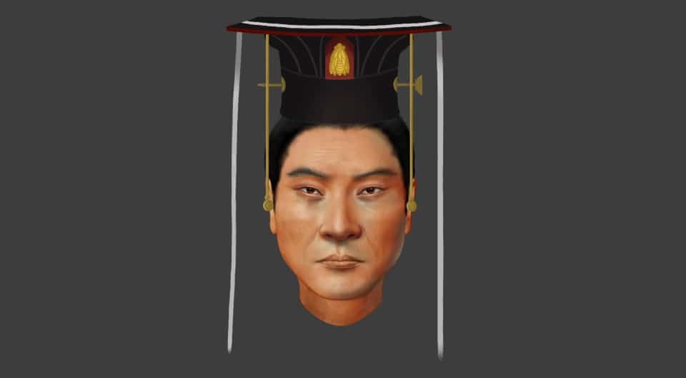 Реконструкция лица китайского императора У-ди /  © Pianpian Wei