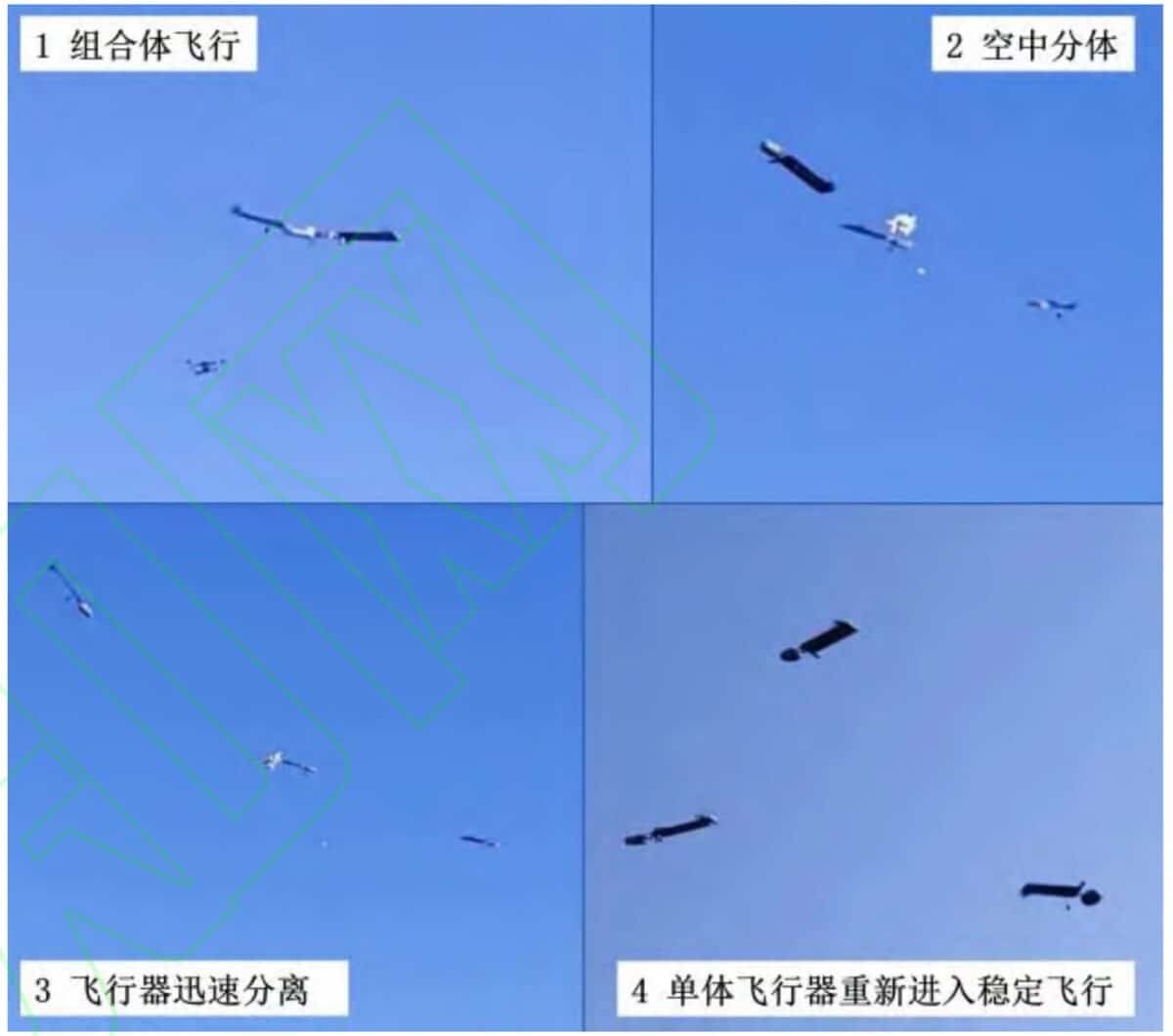 Беспилотники разделаются во время полета / © Nanjing University of Aeronautics and Astronautics