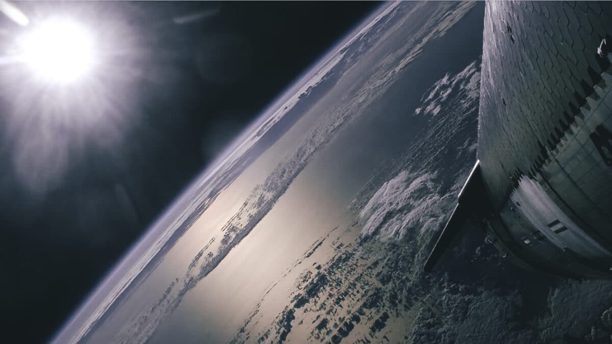 Starship в космосе / © SpaceX