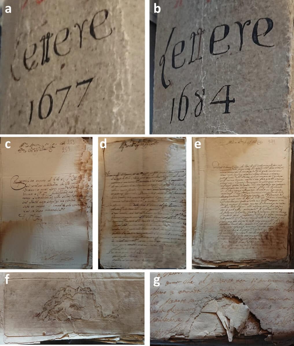 Изображения исторических рукописных писем XVII века