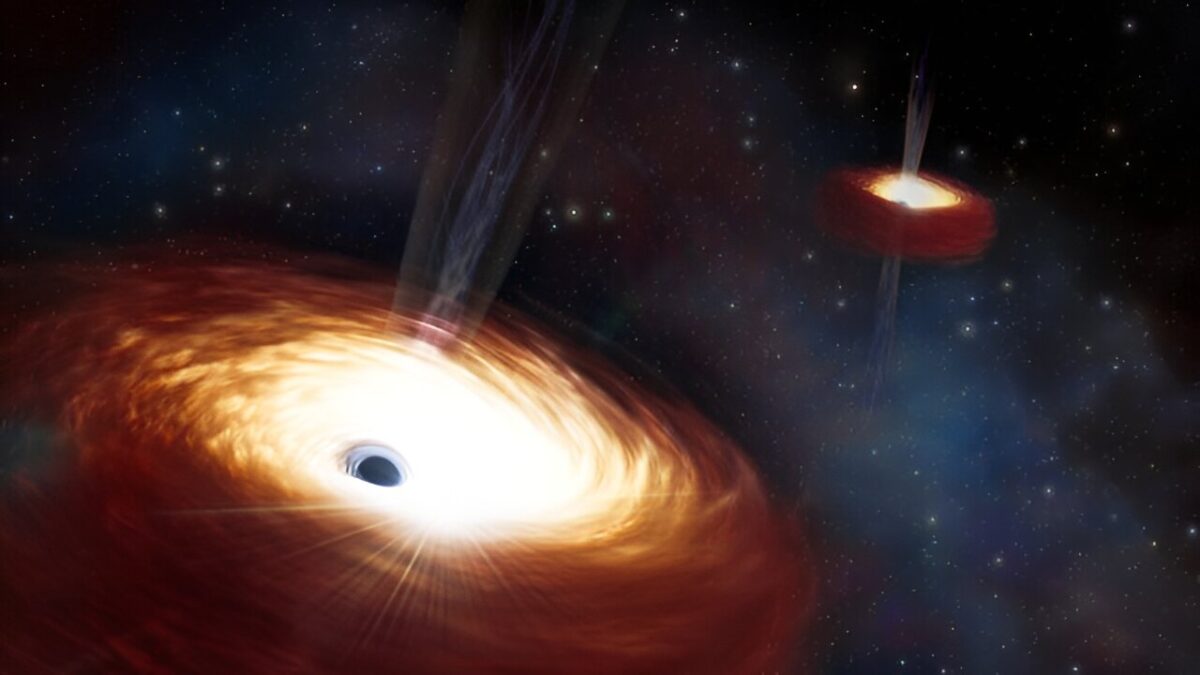 Две сверхмассивные черные дыры