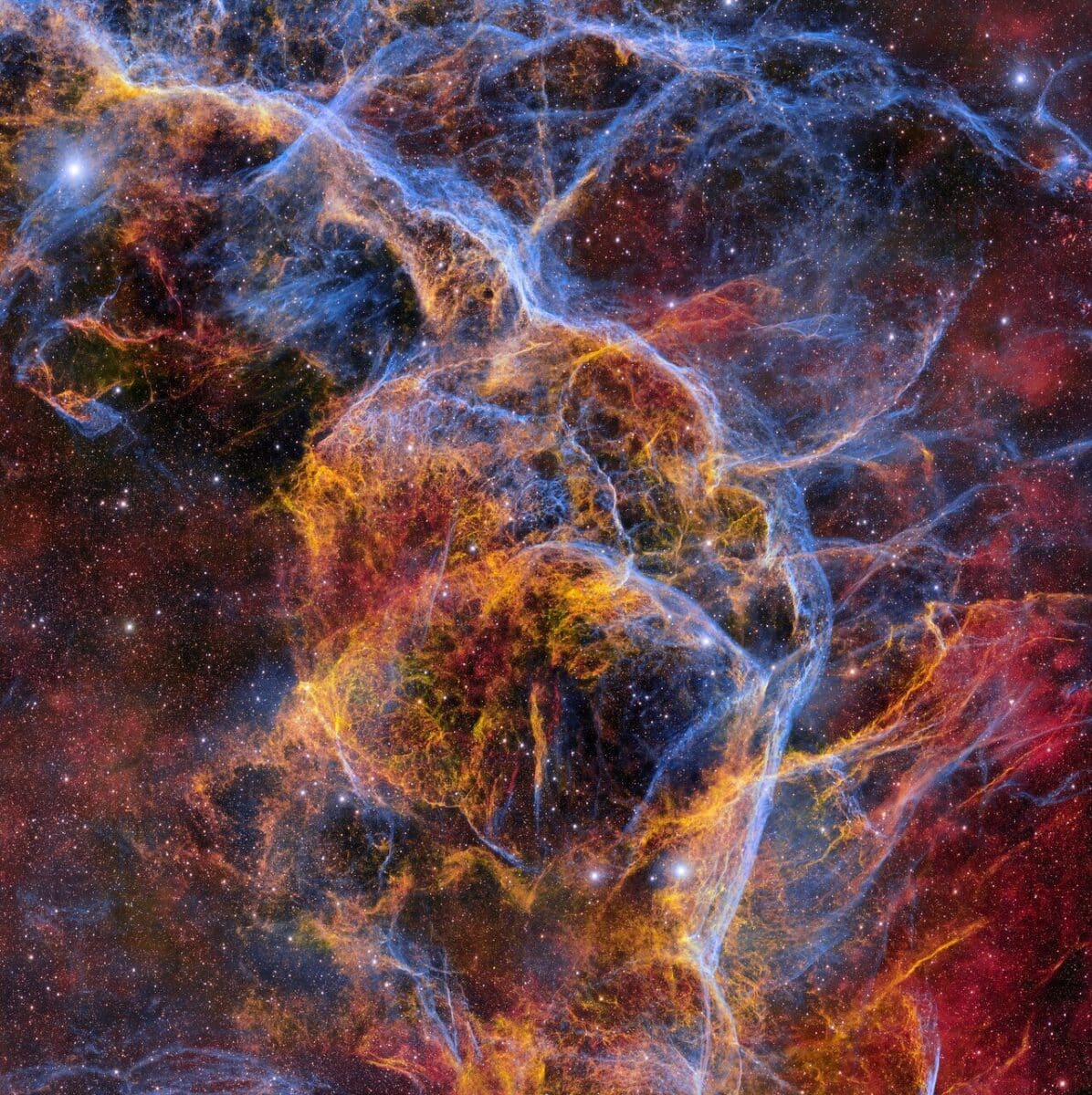 Остаток сверхновой в созвездии Паруса / © Inter-American Observatory