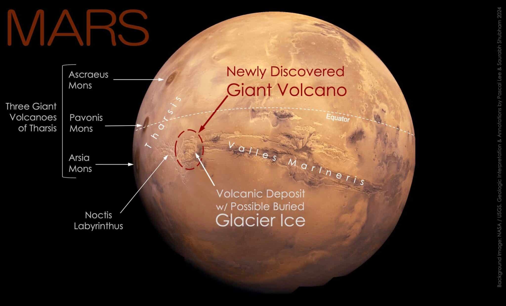 Вулкан Ночи на Марсе
