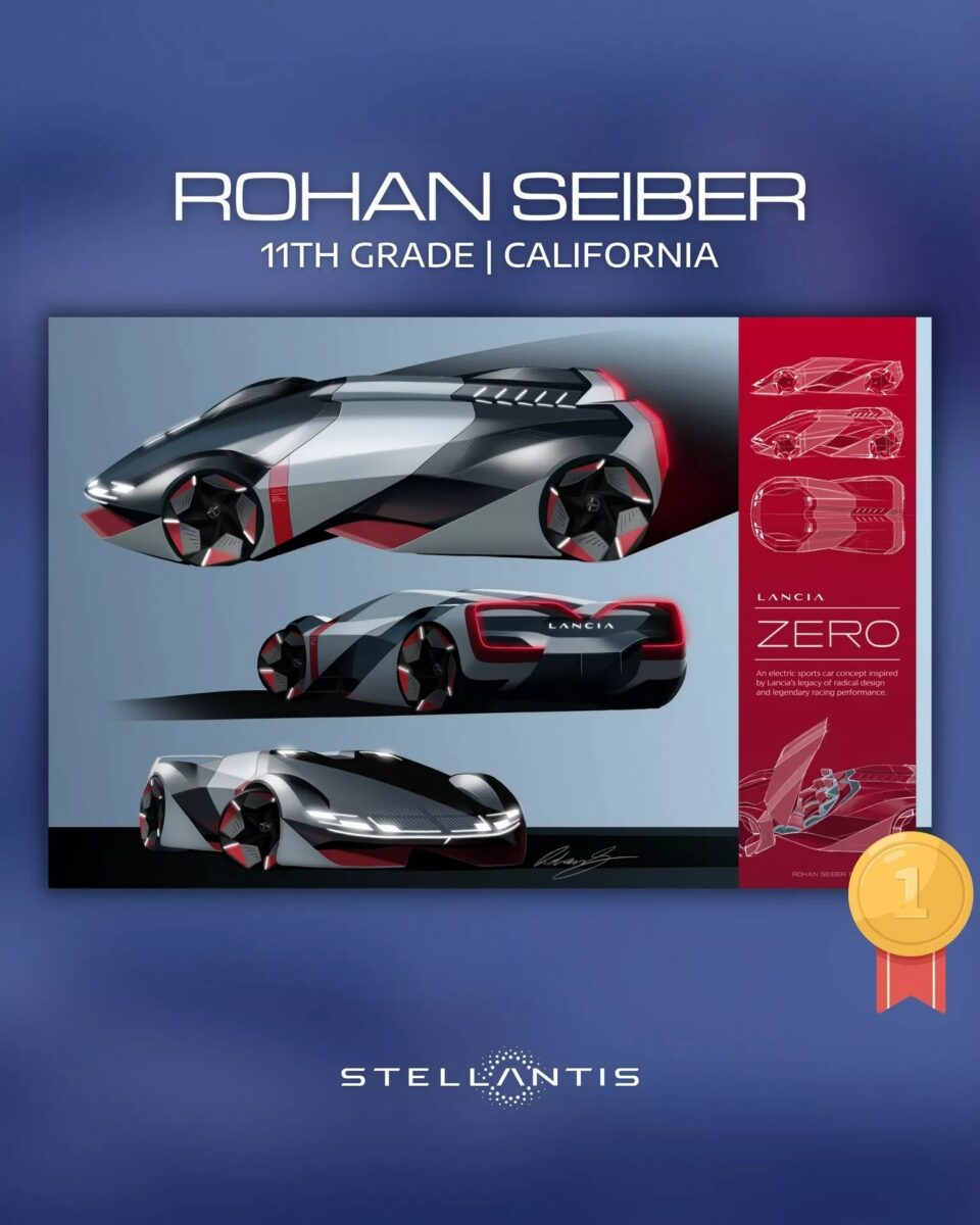 Концепт Lancia Zero, занявший первое место в конкурсе Drive for Design 2024 / © Rohan Seiber