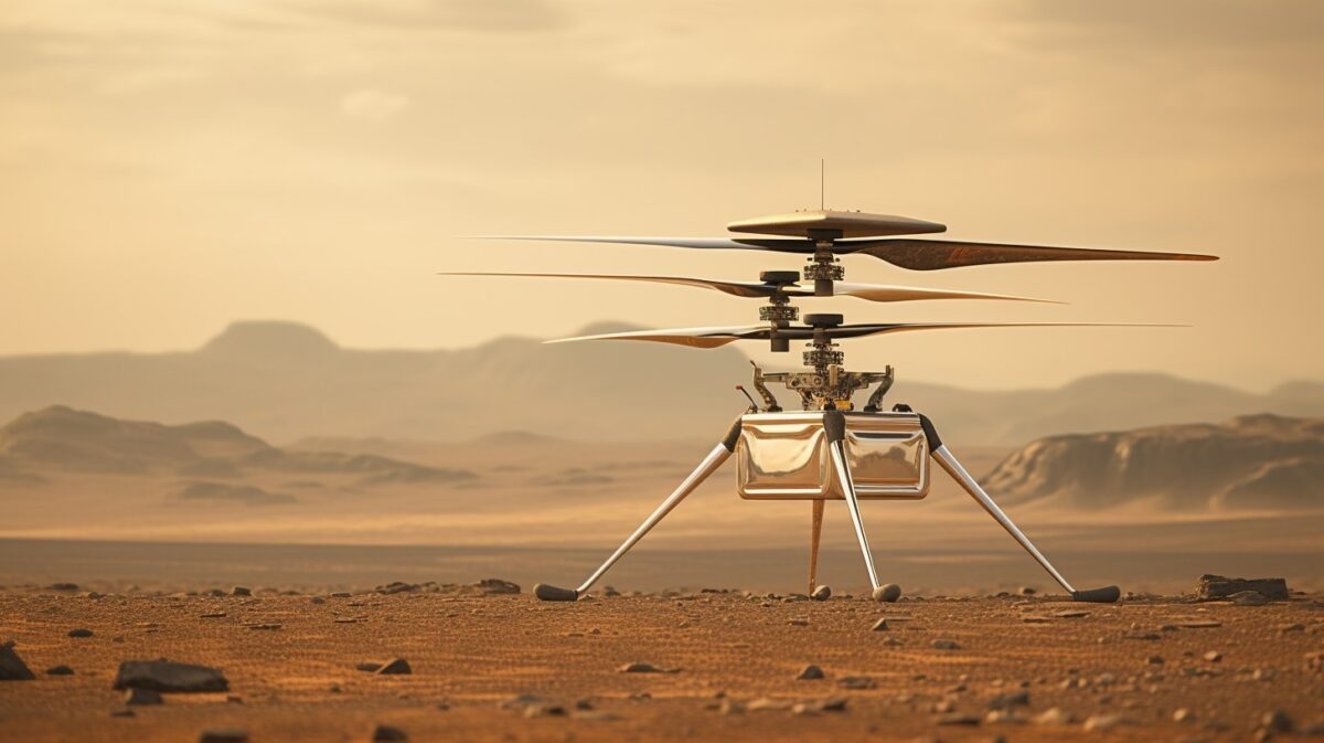 Марсианский вертолет Ingenuity, концепт / © NASA / JPL-Caltech / LANL / CNES / CNRS 