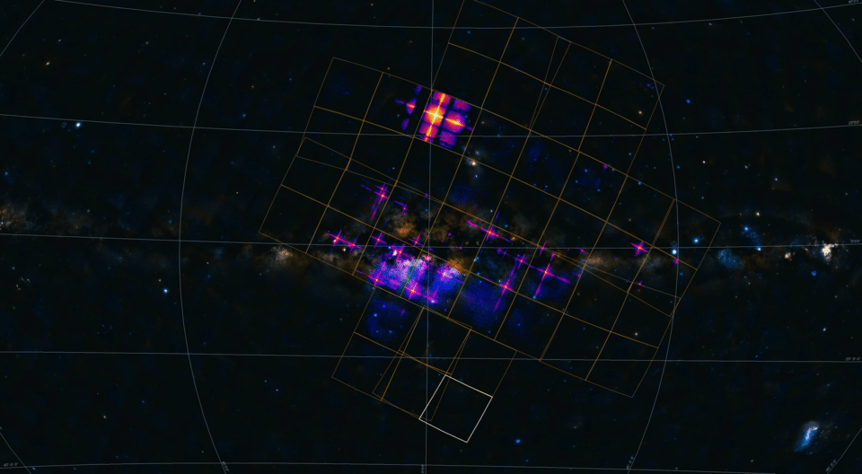 Панорамный вид Млечного Пути в рентгеновском диапазоне / © EPSC, NAO / CAS, DSS, ESO 