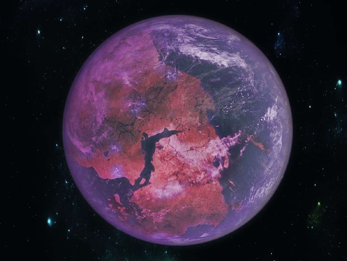 О наличии жизни на планете может говорить фиолетовый оттенок, а не зеленый, как в случае с Землей