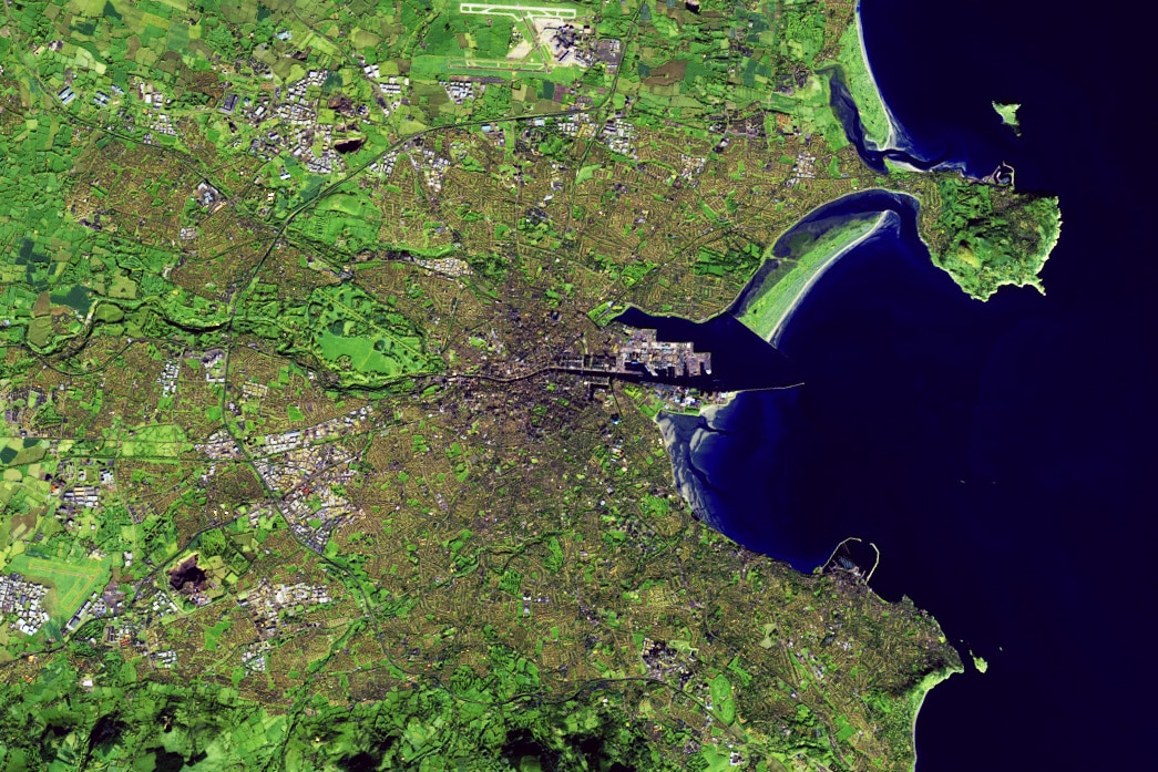 Дублин в 2022 году / © NASA Earth Observatory