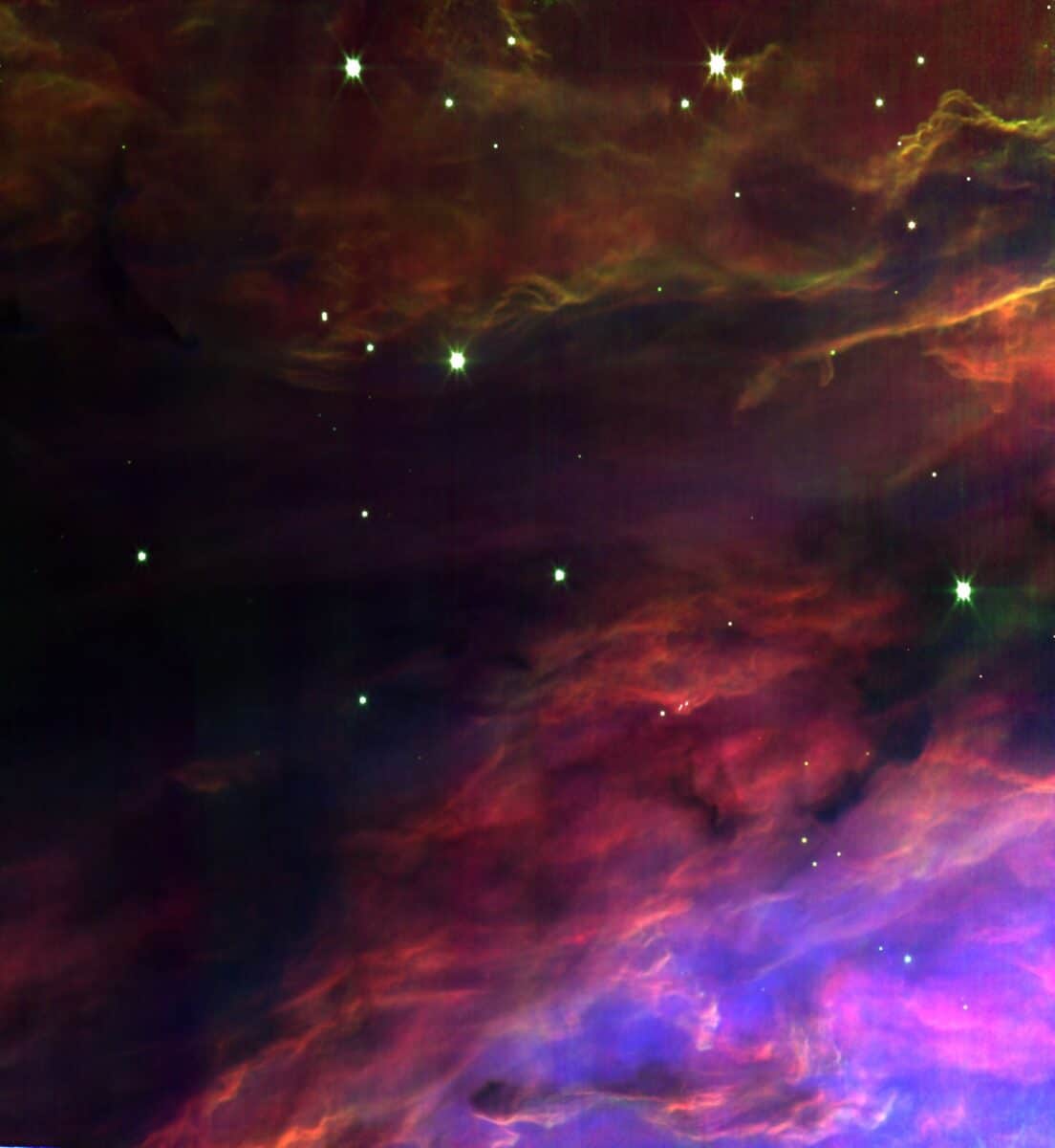 Туманность Ориона / © NASA / ESA / CSA, E. Dartois, E. Habart, PDRs4All ERS team