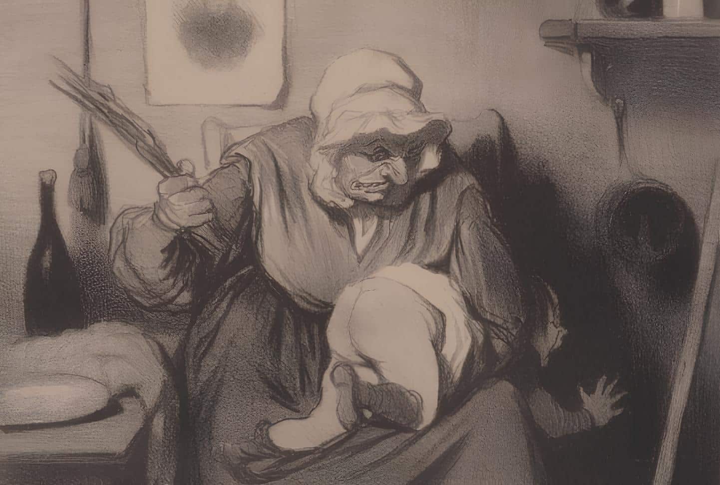 Le Toucher, Honoré Daumier