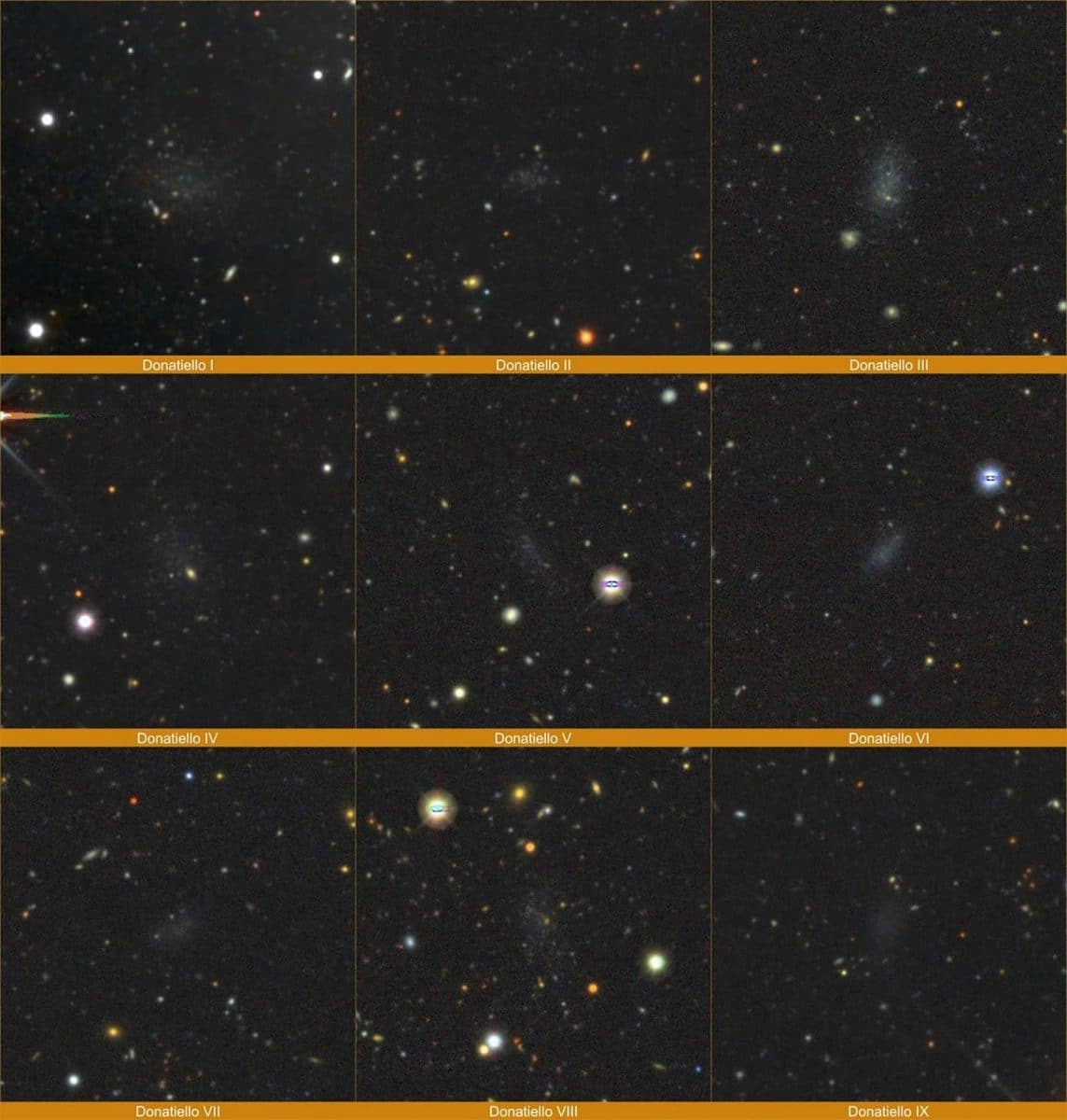 Карликовые галактики, которые открыл астроном-любитель Джузеппе Донатиелло / © DECam / CTIO / NOIRLab / NSF / AURA, G. Donatiello