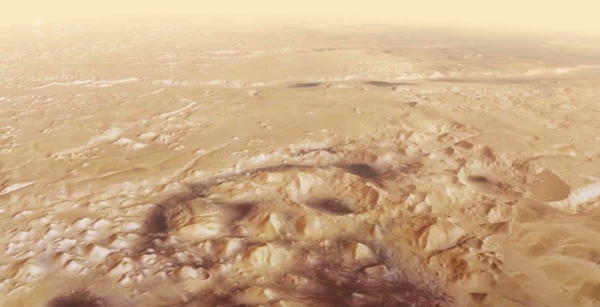 Тектонические разломы на Марсе / © ESA