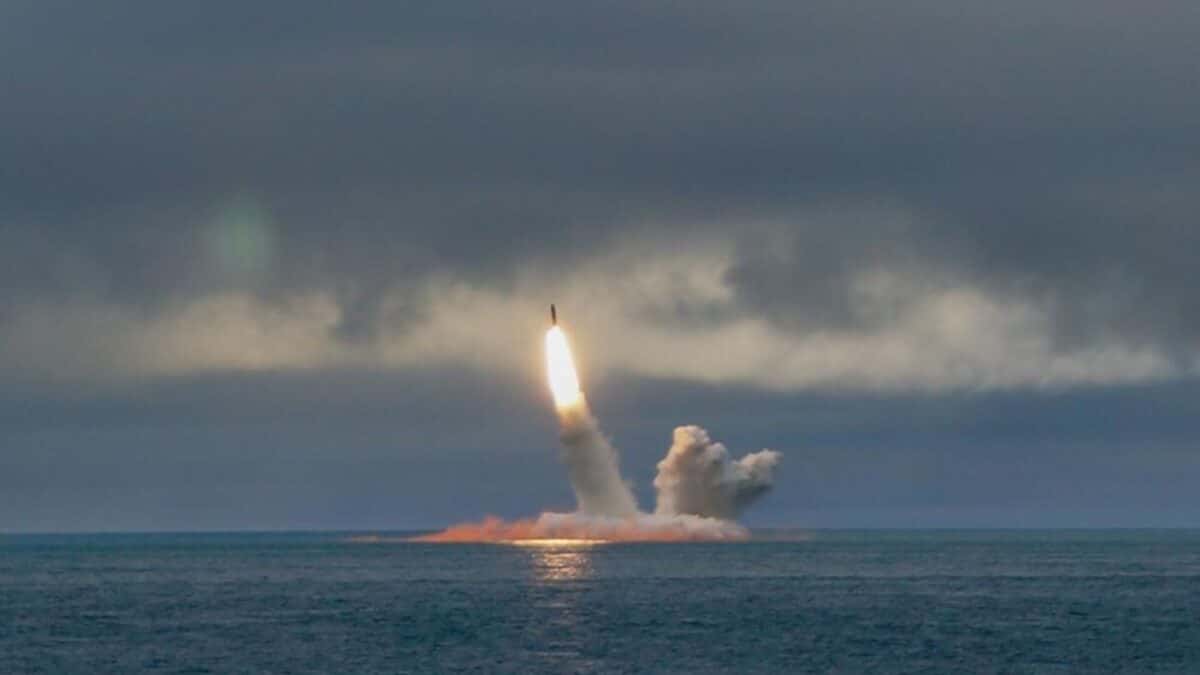 Пуск баллистической ракеты «Булава» / © пресс-служба Министерства обороны России