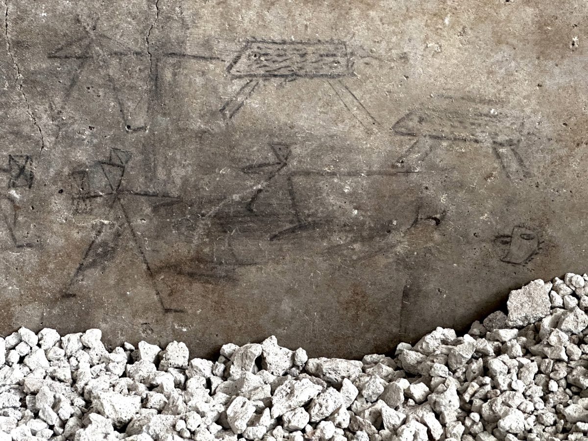 Граффити с изображением охоты и боя гладиаторов (слева) / © Parco Archeologico Pompei