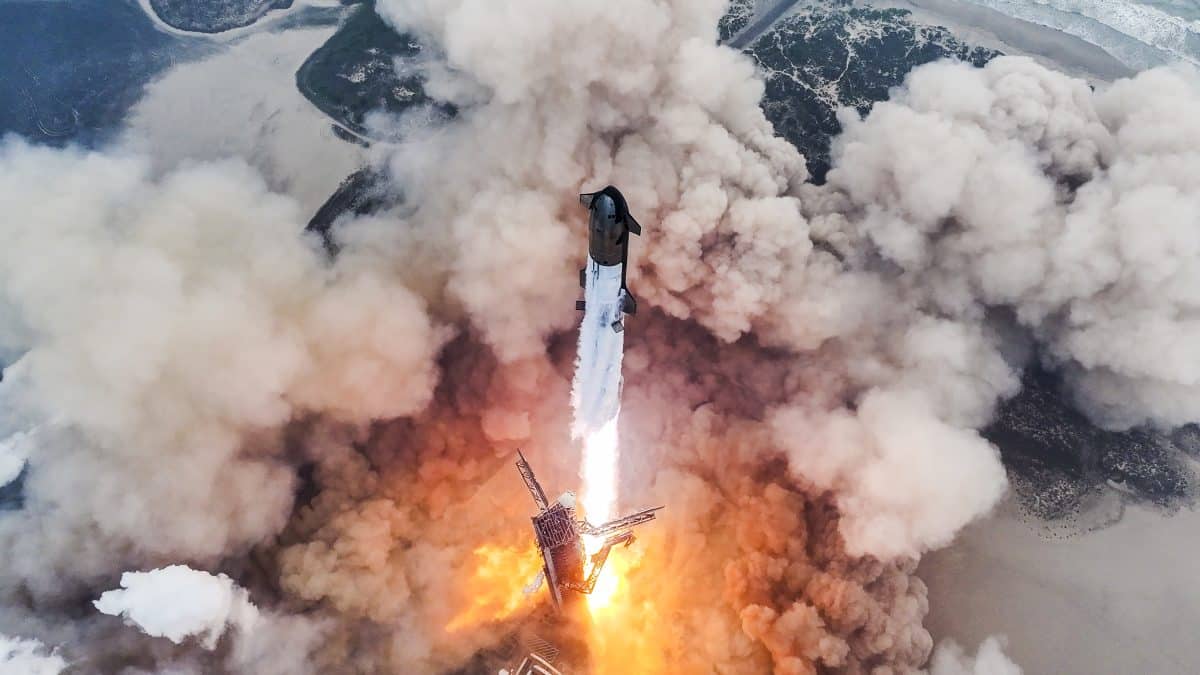 Четвертый испытательный полет транспортной системы Starship / © SpaceX 