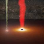 Астрономы впервые разглядели малый объект в паре черных дыр в центре далекой галактики
