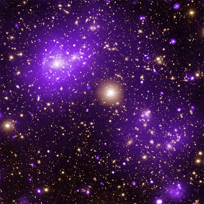 Скопление галактик Abell 2125 / © NASA / SAO / CXC