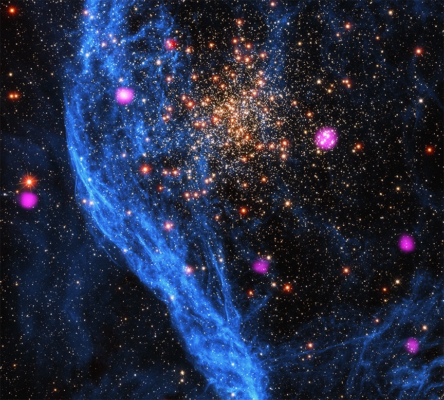 Рассеянное скопление NGC 1850 / © NASA / SAO / CXC