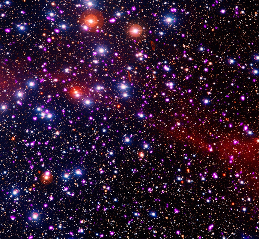 NGC 3532 — рассеянное скопление в созвездии Киль / © NASA / SAO / CXC