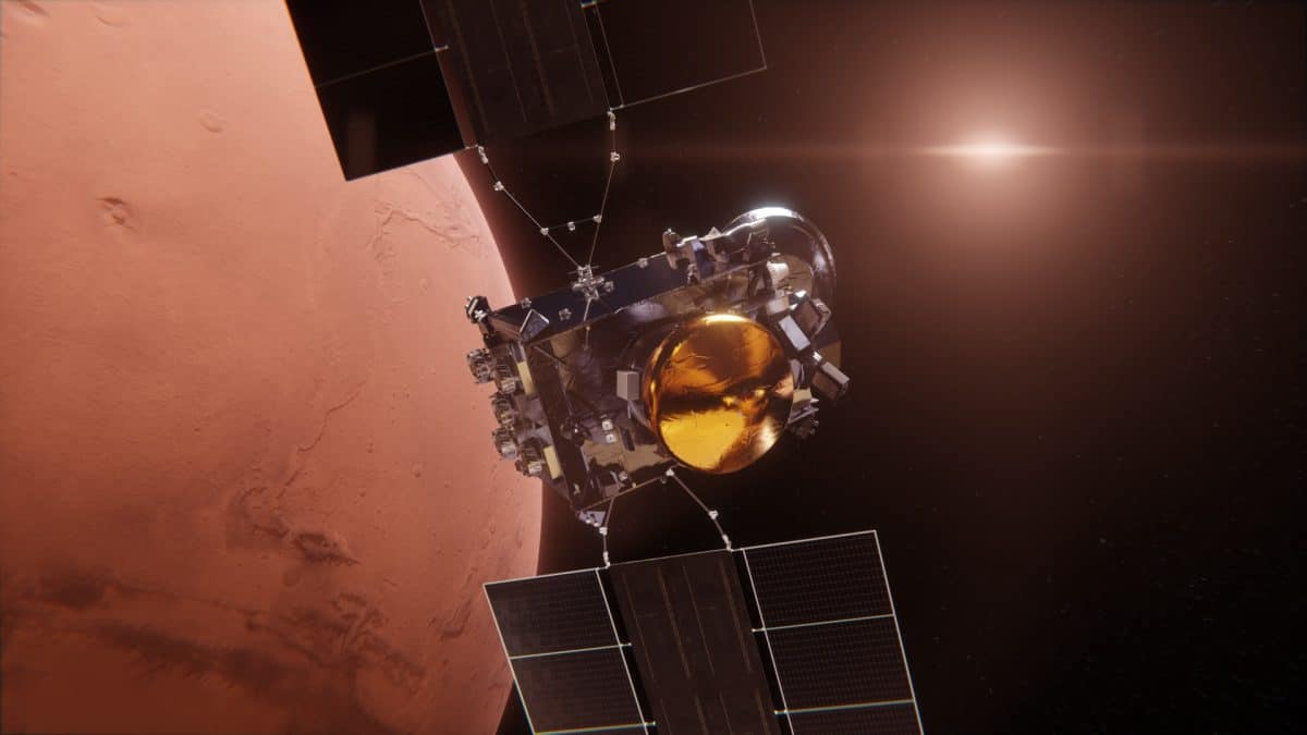 Аппарат ERO на орбите вокруг Марса, фантазия художника / © Airbus