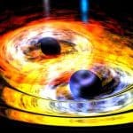 Слияние черных дыр объяснили взаимодействием темной материи самой с собой