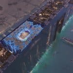 Саудовская Аравия показала рендеры стадиона в городе-небоскребе «Зеркальная линия»