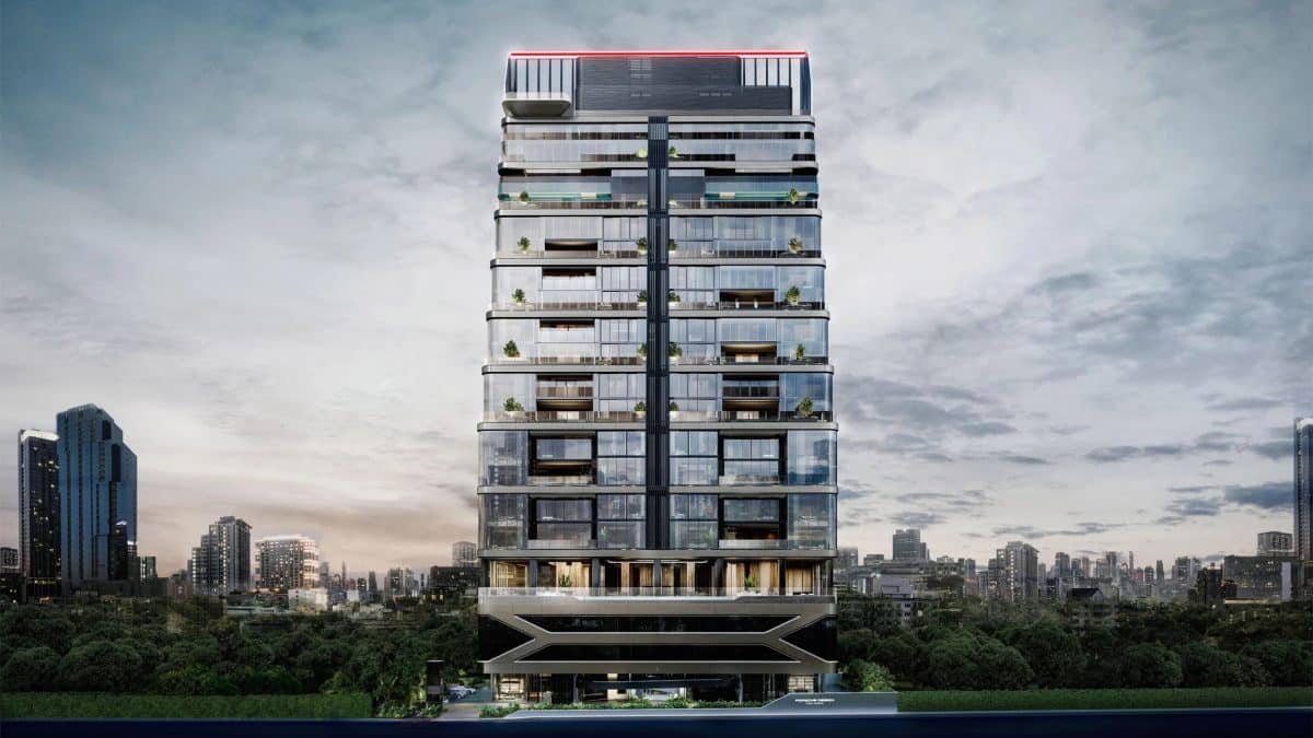 Рендер башни Porsche Design Tower в Бангкоке / © Porsche Design